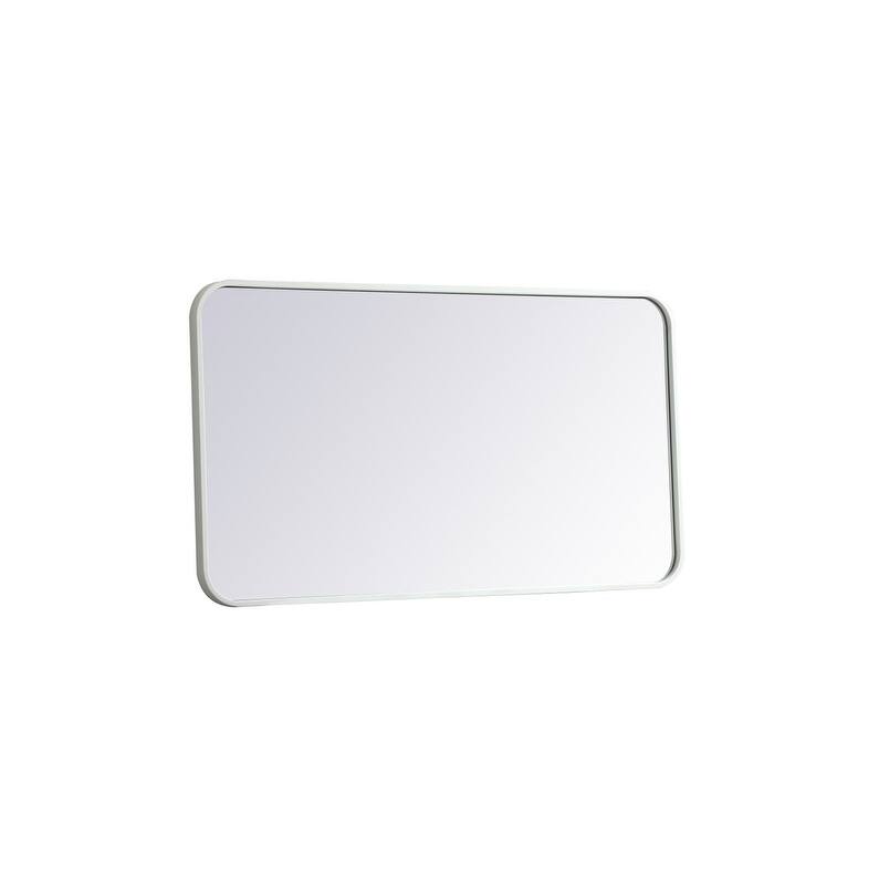 Ezra Soft Corner Metal Rectangular Mirror