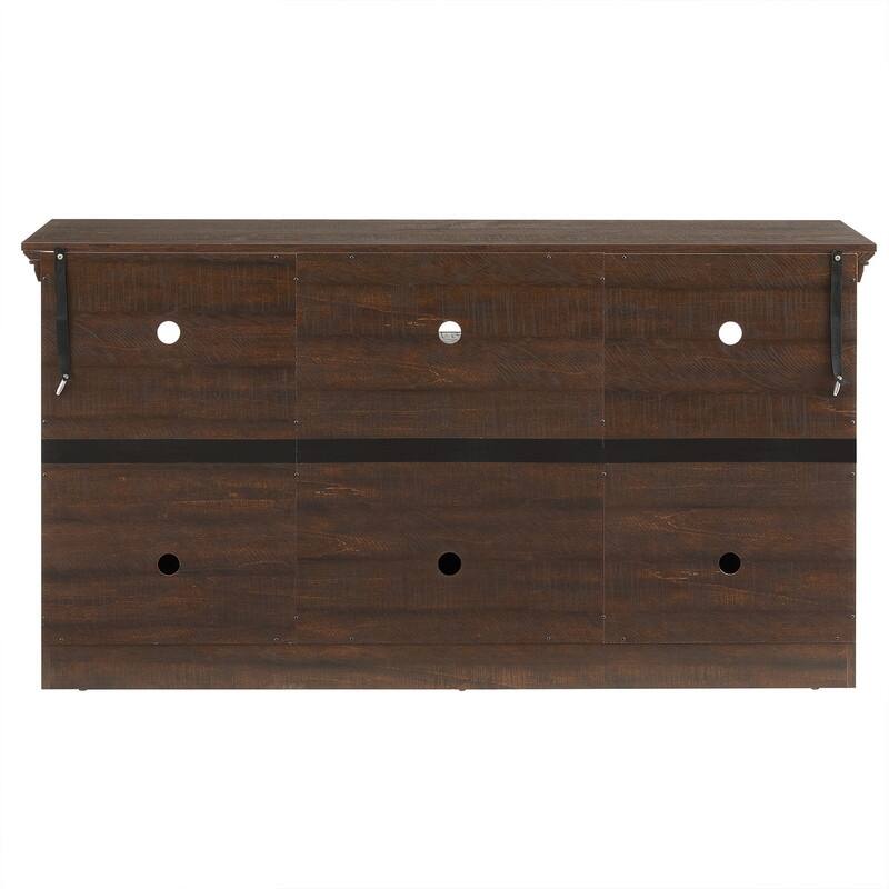 58-60" Fireplace TV Stand for 55-65" TVs w/ 18-23" Insert Farmhouse/Modern/Rustic Barn/Glass Doors Espresso/Grey/Brown/White Oak