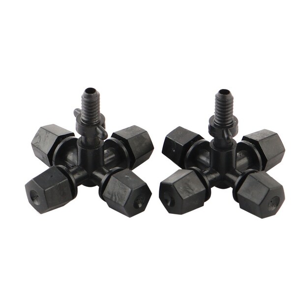 Irrigation Plastic 4 Water Outer Misting Drip Nozzle 1/16BSP Thread Dia 2pcs