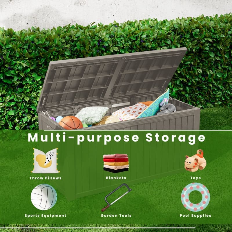 Outdoor Patio Storage Resin Lockable Deck Box