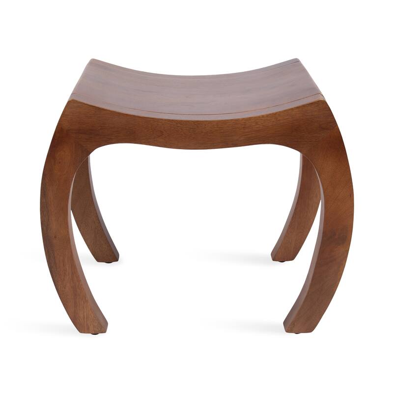Kate and Laurel Loviisa Wood Ottoman and Vanity Stool