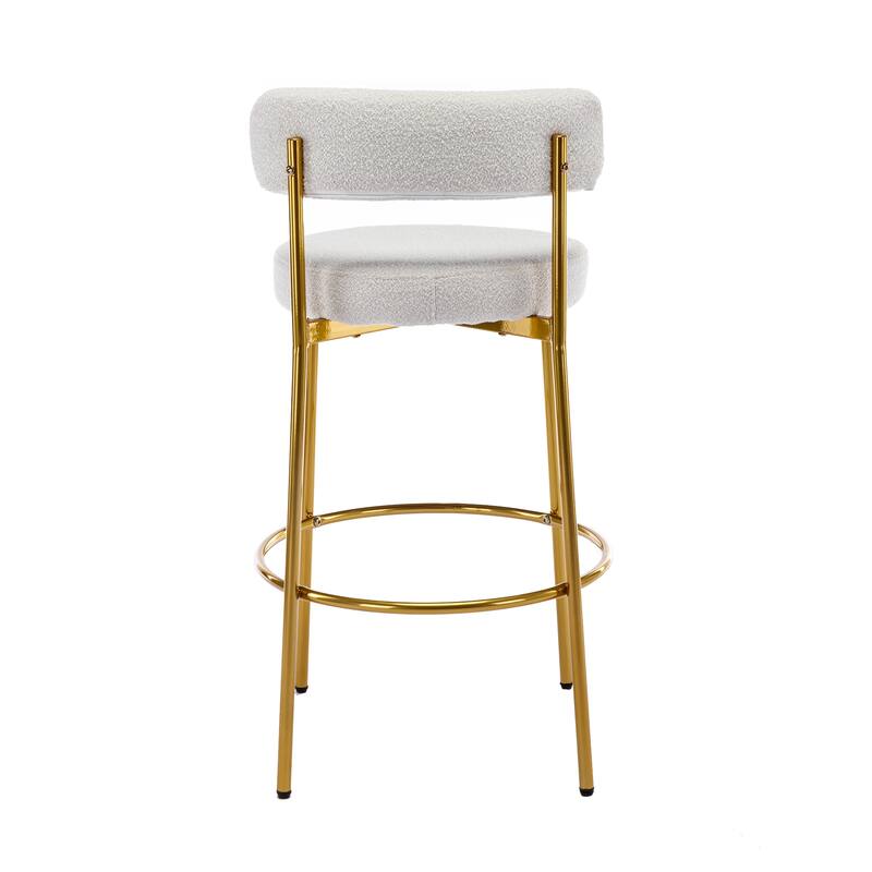 Counter Height Bar Stools Set of 2 Modern Armless Chairs
