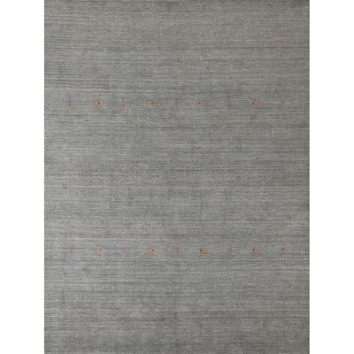 Gabbeh Indian Area Rug Handmade Wool Carpet - 7'11"x 9'8"