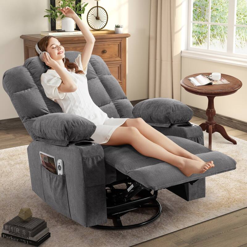 Oversized Massage Rocking Recliner for Living Room
