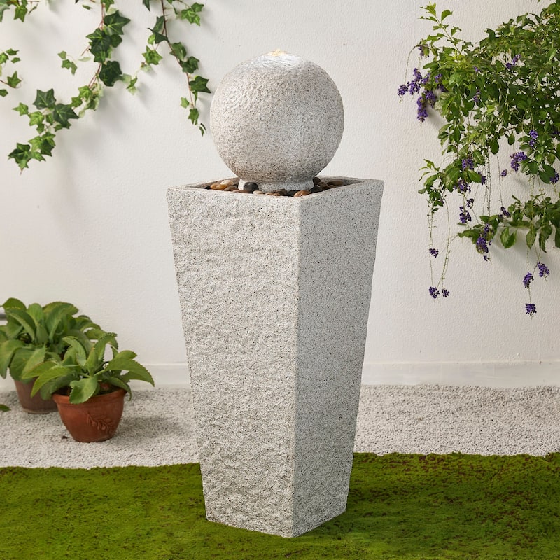 Demta Floating Sphere Oversized LED Fountain by Havenside Home