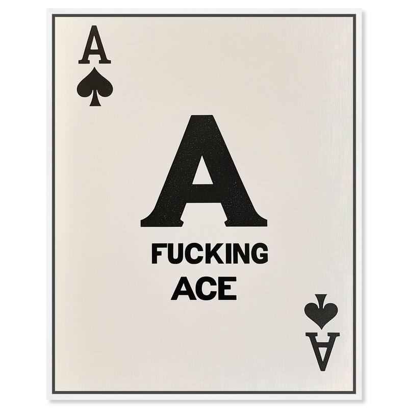 Ace Canvas by Art Remedy - 16" x 20" - White
