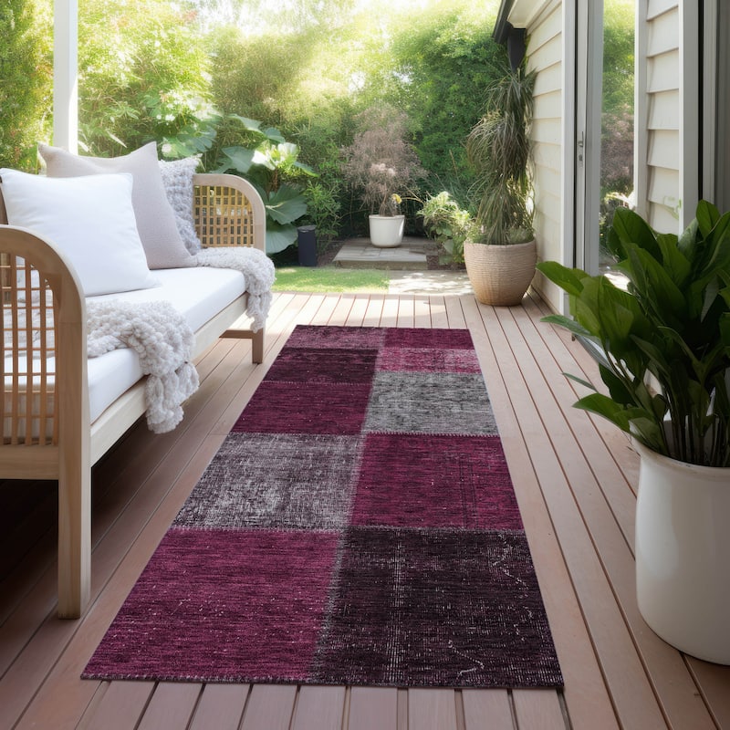 Machine Washable Indoor/ Outdoor Chantille Vintage Oriental Rug