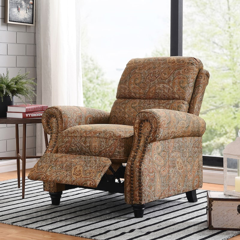 Copper Grove Jessie ProLounger Paisley Push Back Recliner Chair