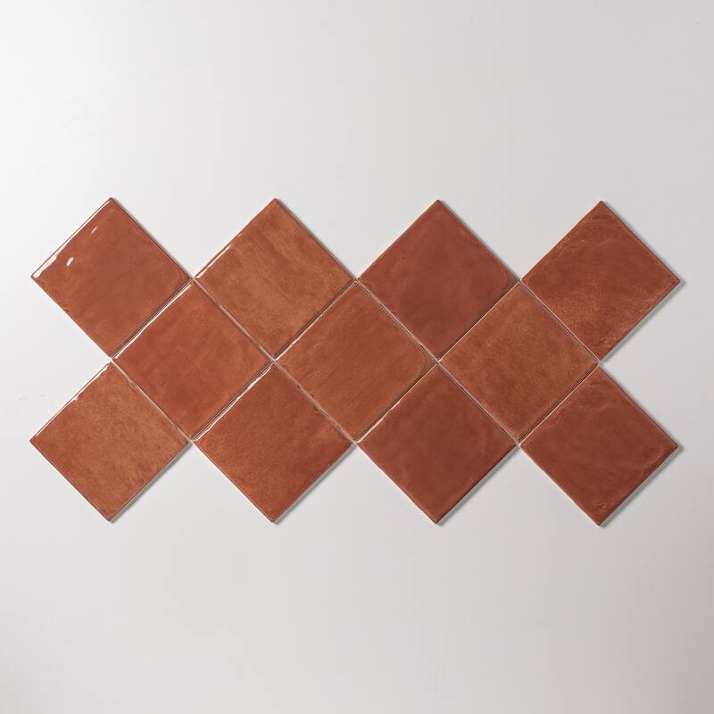 Harvest 4 in. x 4 in. Glazed Ceramic Wall Tile