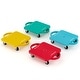 preview thumbnail 1 of 7, 4 Pieces Kids Sitting Scooter Set with Handles and Non-marring Casters - 17" x 12" x 4" Multicolor