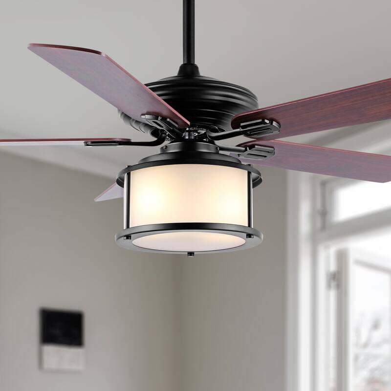 Cammy 52" 2-Light Bohemian Farmhouse Iron LED CEILING FAN, by JONATHAN Y