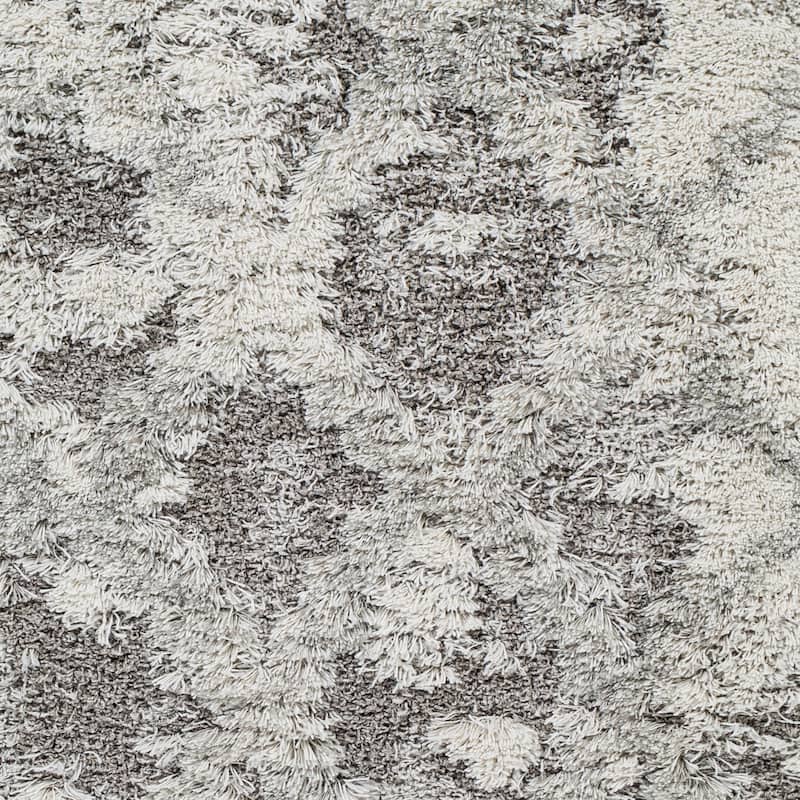Livabliss Chace Distressed Trellis Shag Area Rug