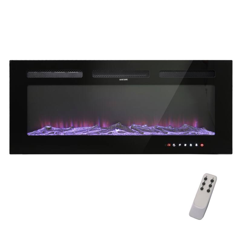 Clihome Ultra-thin Recessed Wall-Mounted Electric Fireplace