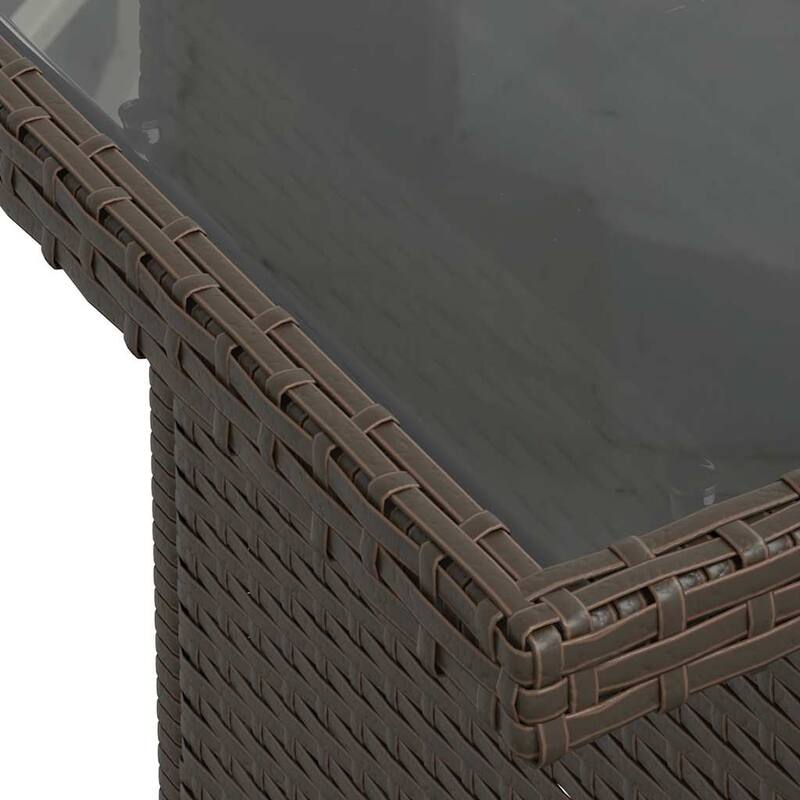 vidaXL Patio Sofa Set with Cushions Table and Couches 11 Piece Poly Rattan