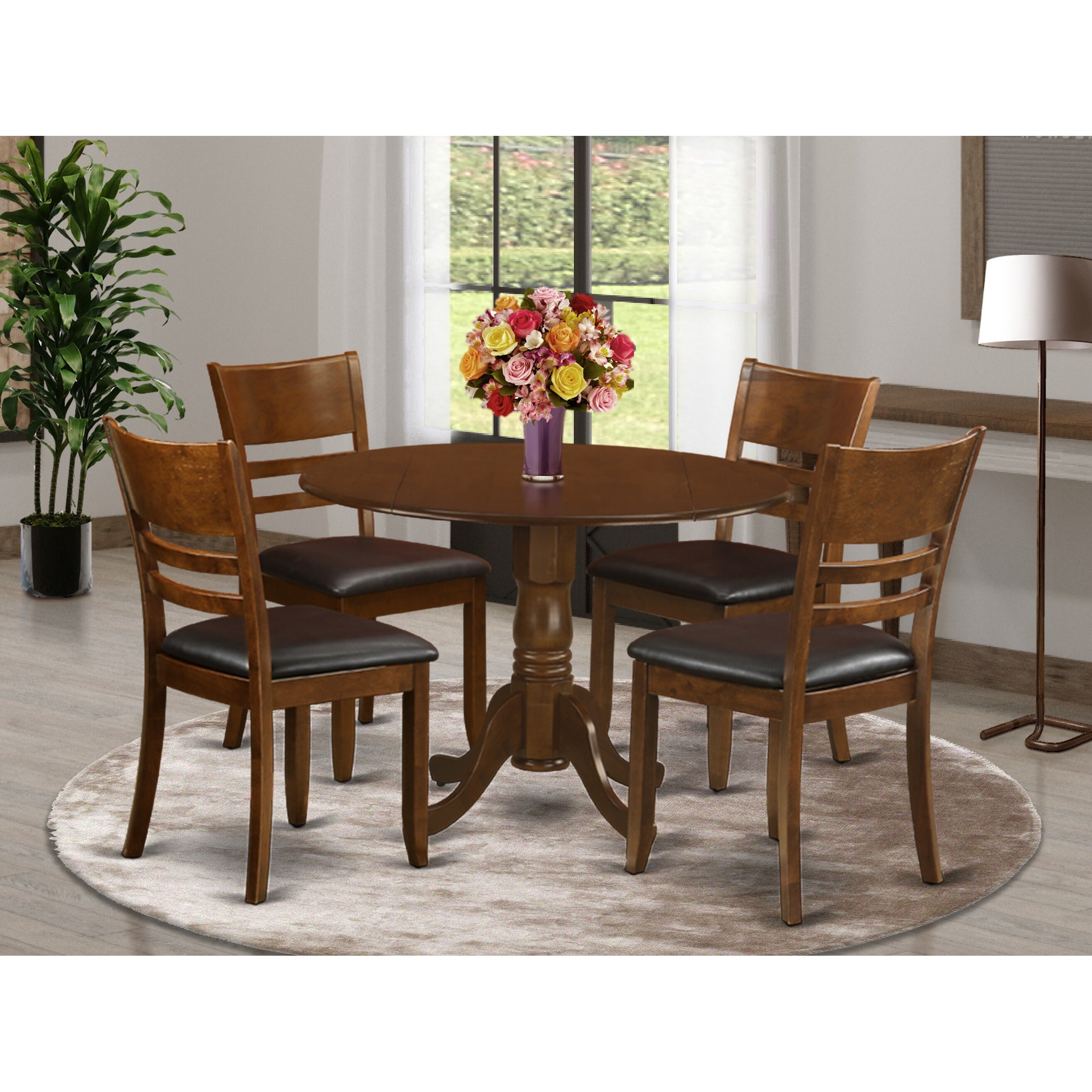 Shop Dublin Espresso 5 Piece Dining Set Overstock 14417737