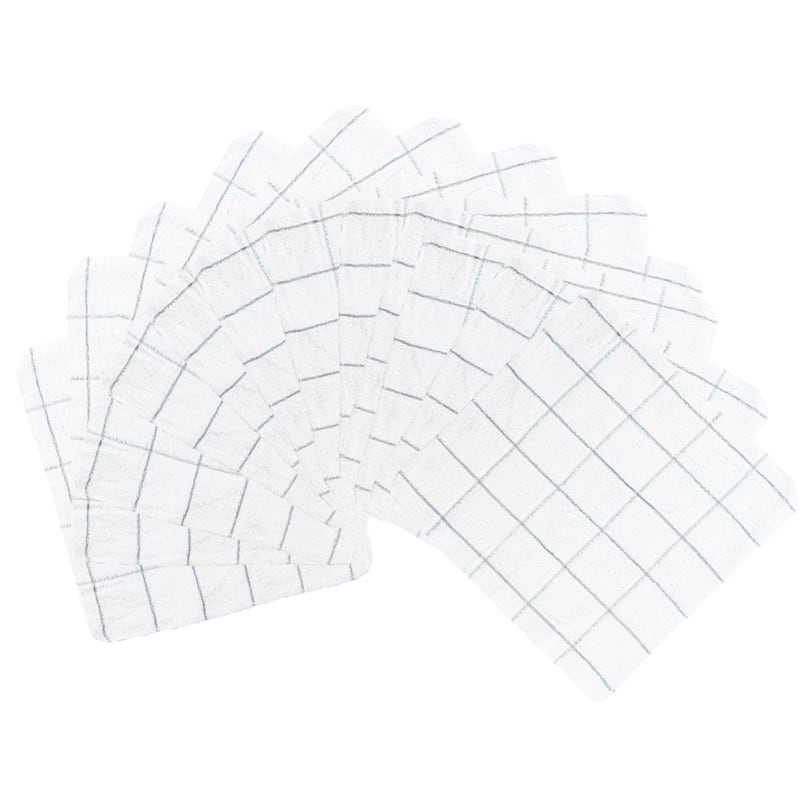 Cooks Cotton Windowpane Dishcloths - 12 Pack - 12x12