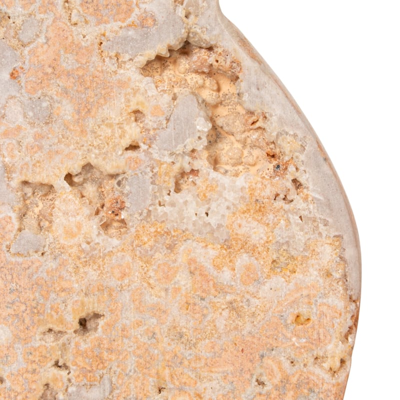 Decorative Travertine Wave Bookends, Set of 2