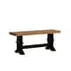 preview thumbnail 10 of 18, Eleanor Black Farmhouse Trestle Base Slat Back 6-piece Dining Set by iNSPIRE Q Classic