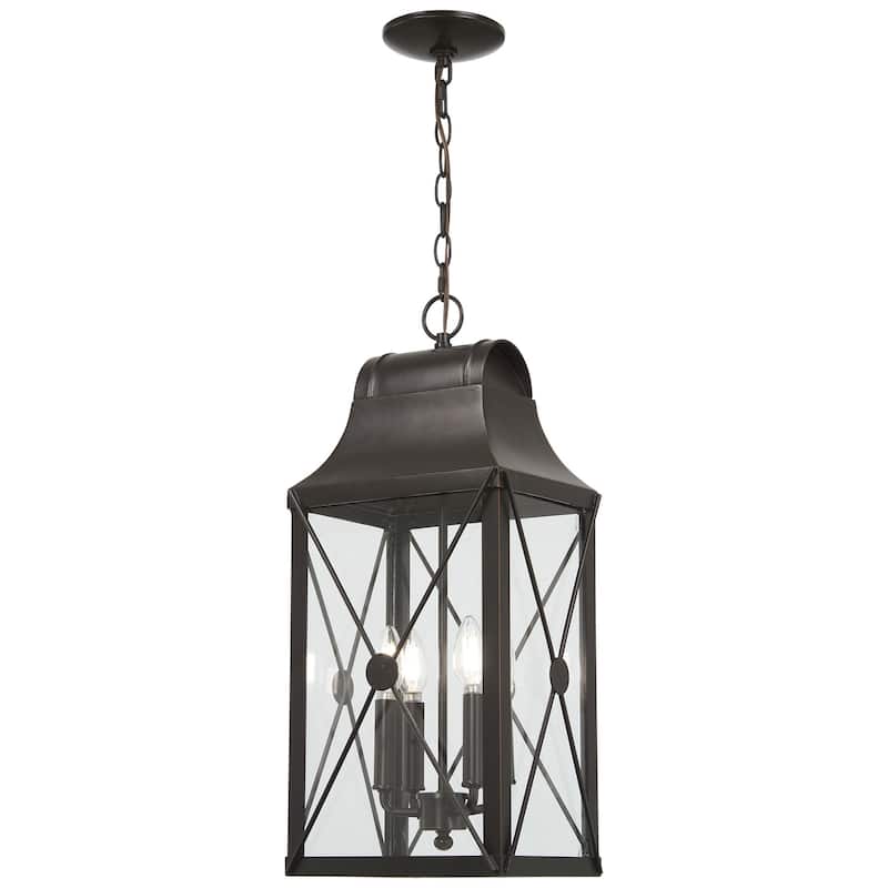 The Great Outdoors 73297 De Luz 4 Light 10-1/2" Wide Outdoor Pendant