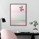 preview thumbnail 3 of 6, Kate and Laurel Blake Dreamy Pastel Seascape Framed Printed Glass by Dominique Vari - 18x24