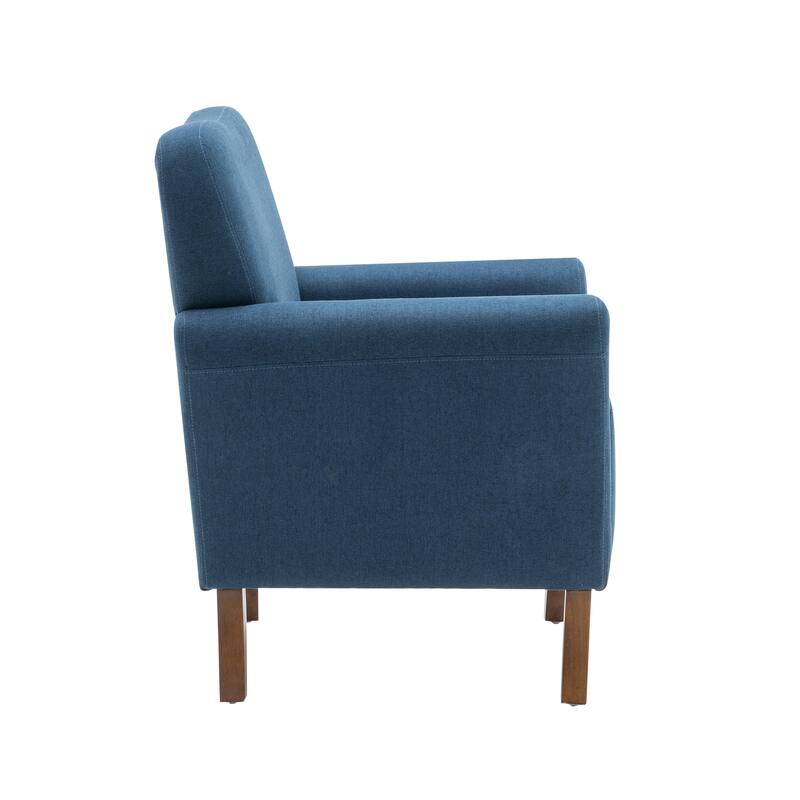 Porthos Home Inia Accent Chair, Fabric, Flared Armrests, Wooden Legs