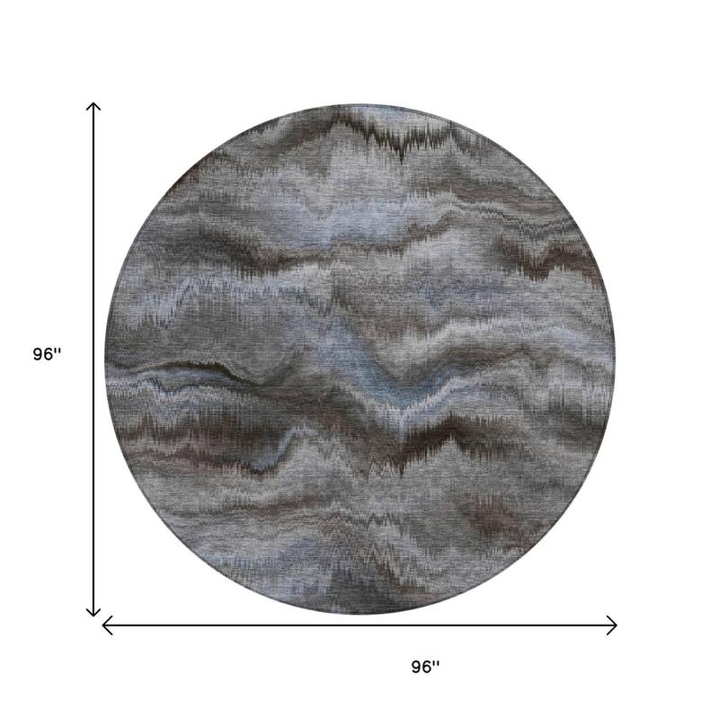 HomeRoots Abstract Transitional Rectangle Outdoor Rug