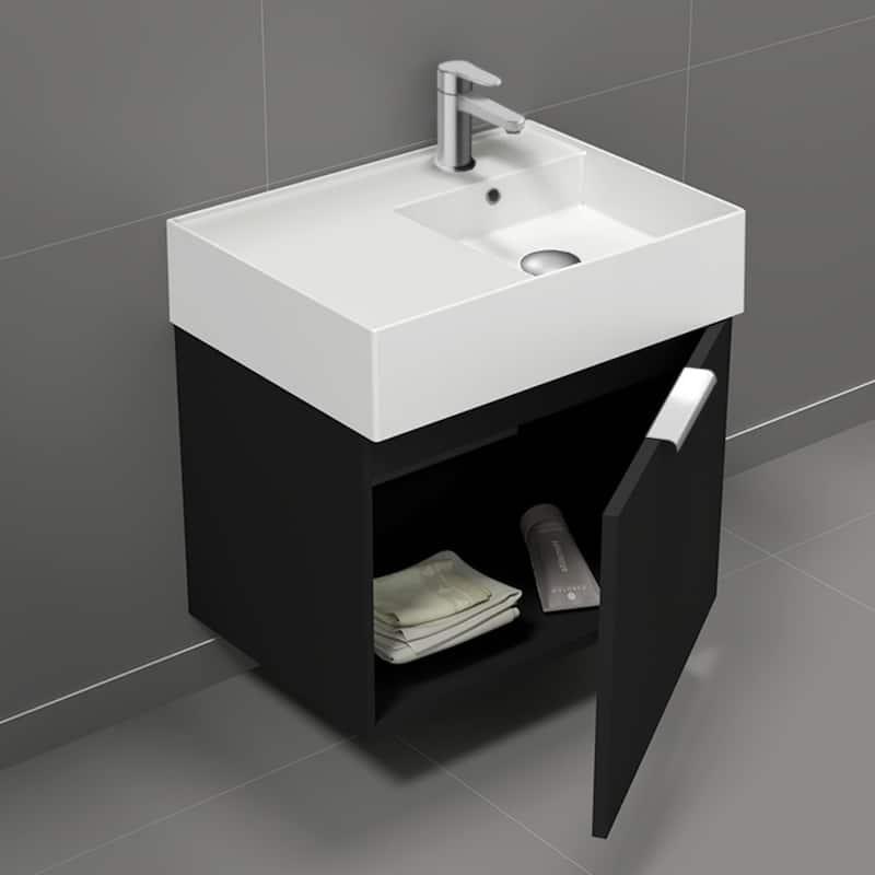 Nameeks Derin-2417-W-S-R Derin 24" Wall Mounted Single Basin Vanity