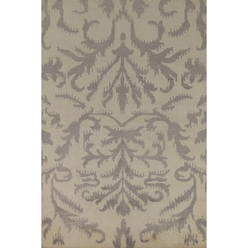 All-Over Abstract Moroccan Oriental Area Rug Handmade Wool Carpet - 5'1" x 7'10"