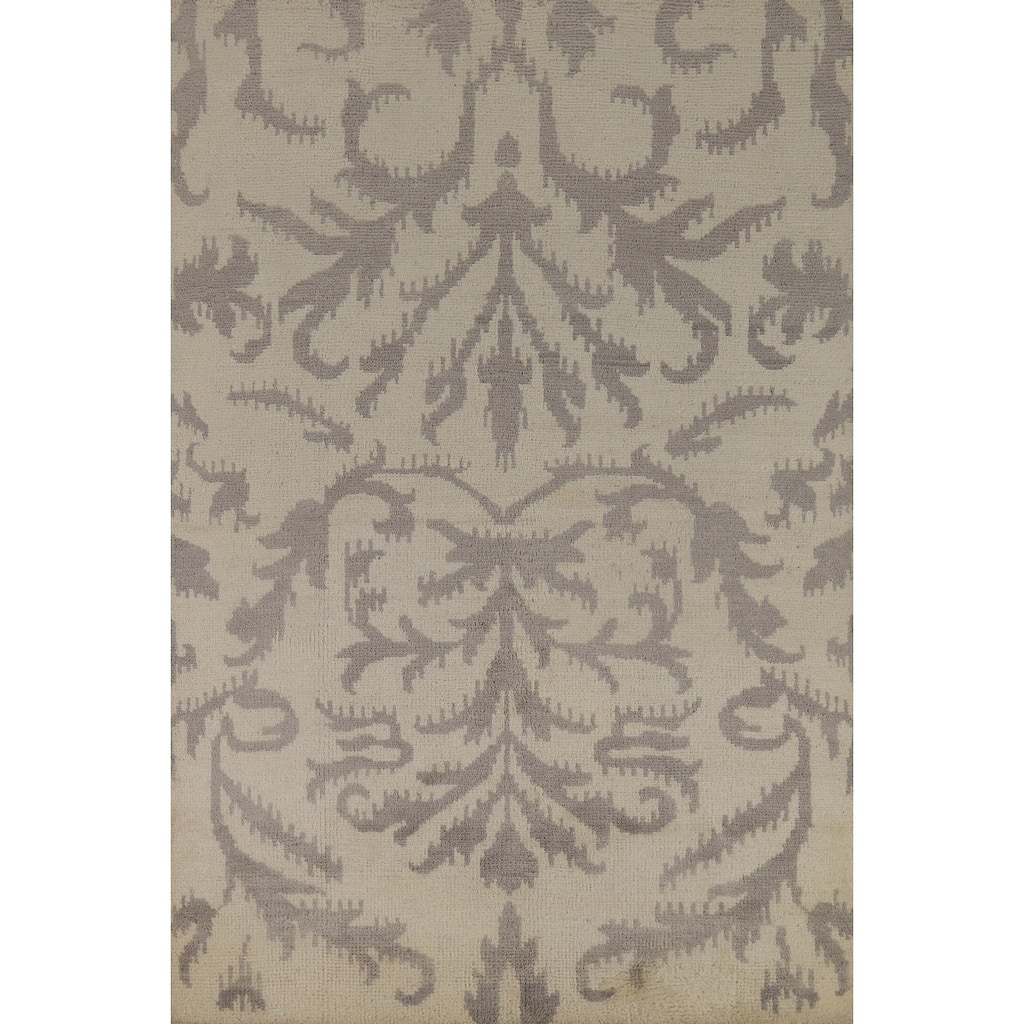 All-Over Abstract Moroccan Oriental Area Rug Handmade Wool Carpet - 5'1" x 7'10"