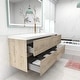 preview thumbnail 32 of 39, Selina 60" Wall Mounted Vanity with Single Sink on the Right