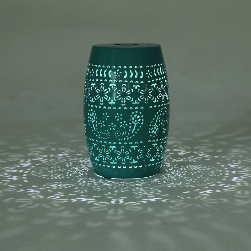 Solar Illuminated Garden Table - Energy Efficient Outdoor Centerpiece With Floral Night Lighting‌