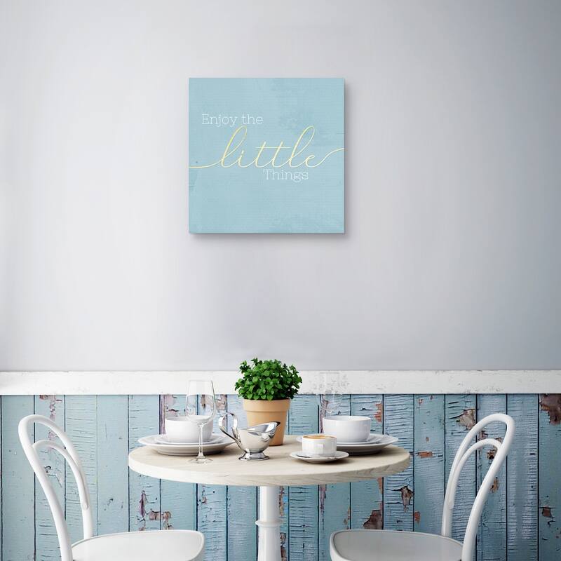 Enjoy the Little Things by CAD Designs Canvas Art Print