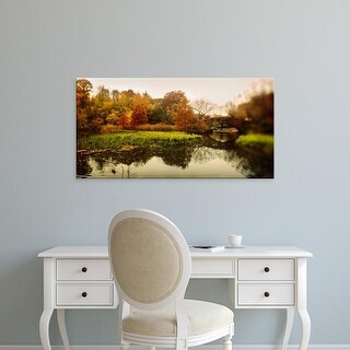 Shop Easy Art Prints Panoramic Image Pond In A Park Central Park