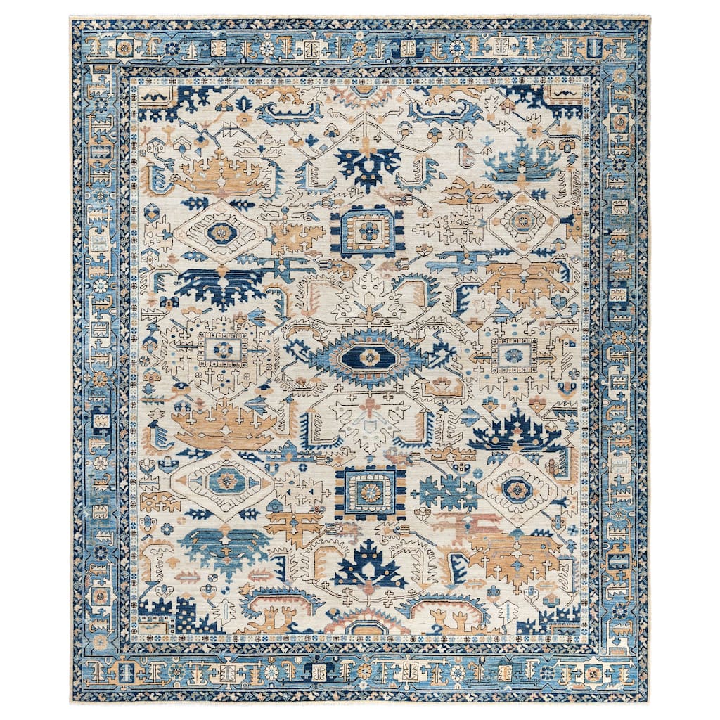 Serapi One-of-a-Kind Hand-Knotted Area Rug - Ivory - 8' 2" x 9' 9"