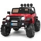 preview thumbnail 4 of 21, Costway 12V Kids Ride On Truck RC Car w/ LED Lights Music Trunk Red/Black