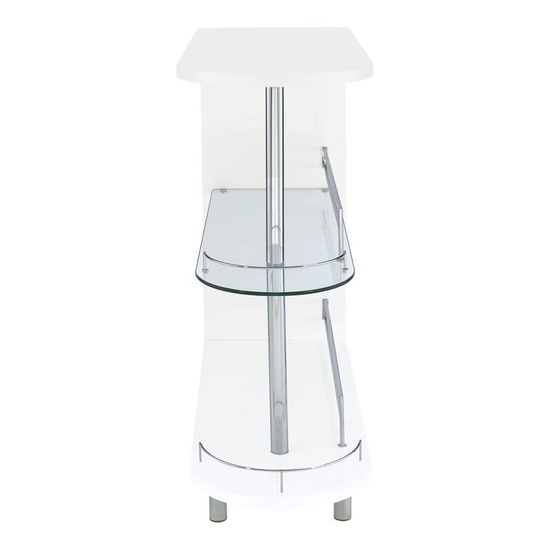 Adolfo Rectangular 2-tier Home Bar Table
