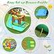 preview thumbnail 7 of 18, Inflatable Waterslide Bounce House Climbing Wall without Blower - Green, Yellow and Blue - 145" x 120"x 91" (L×W×H)