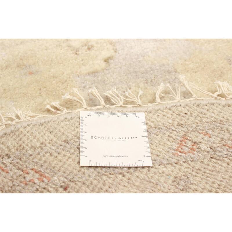 ECARPETGALLERY Hand-knotted Jules Serapi Light Khaki Wool Rug - 5'11 x 5'10