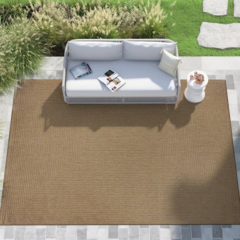 Bergamo Contemporary Floral Indoor/Outdoor Area Rug - 10' X 14' - Multi