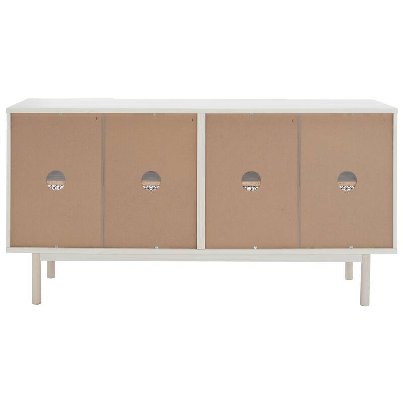SAFAVIEH Home Piran 63-inch 4 Door 2 Shelf Media Stand. - 63"Wx16"Dx32"H