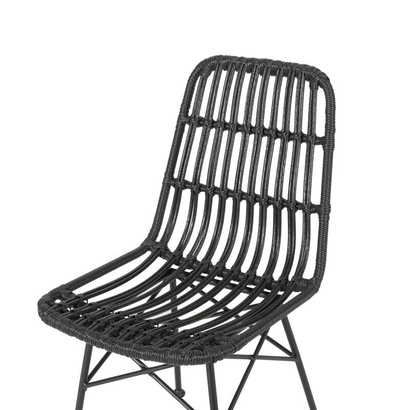 Sawtelle Outdoor 6-Seater Wicker Dining Set by Christopher Knight Home