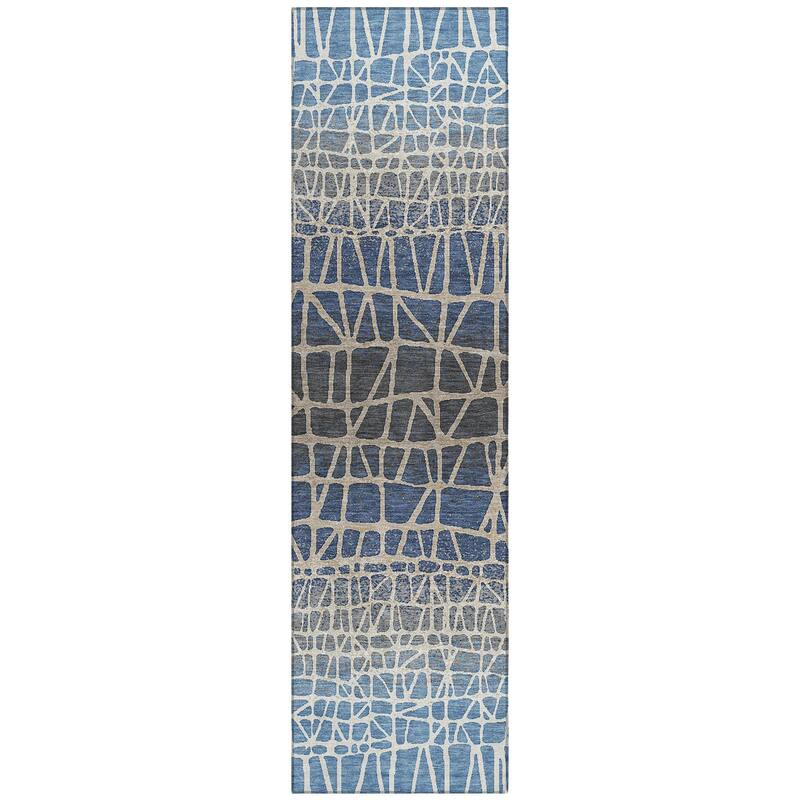 Machine Washable Indoor/ Outdoor Boho Global Chantille Rug