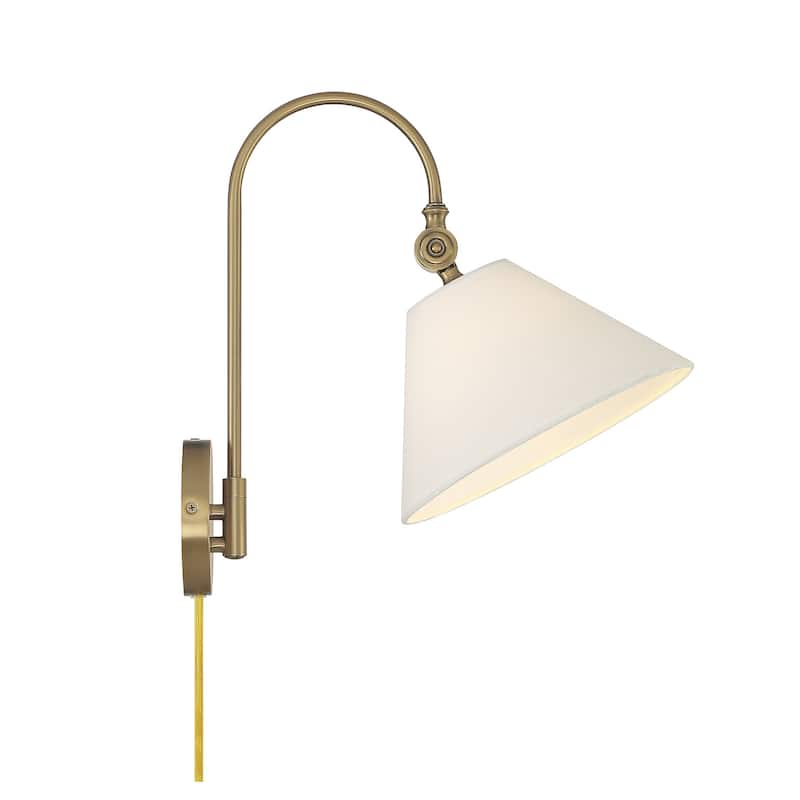 Meridian M90085 16" Tall Hardwired or Plug-In Wall Sconce