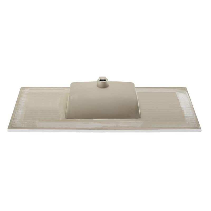 Swiss Madison Voltaire 50" Ceramic Vanity Top - 1 Pre-drilled Hole