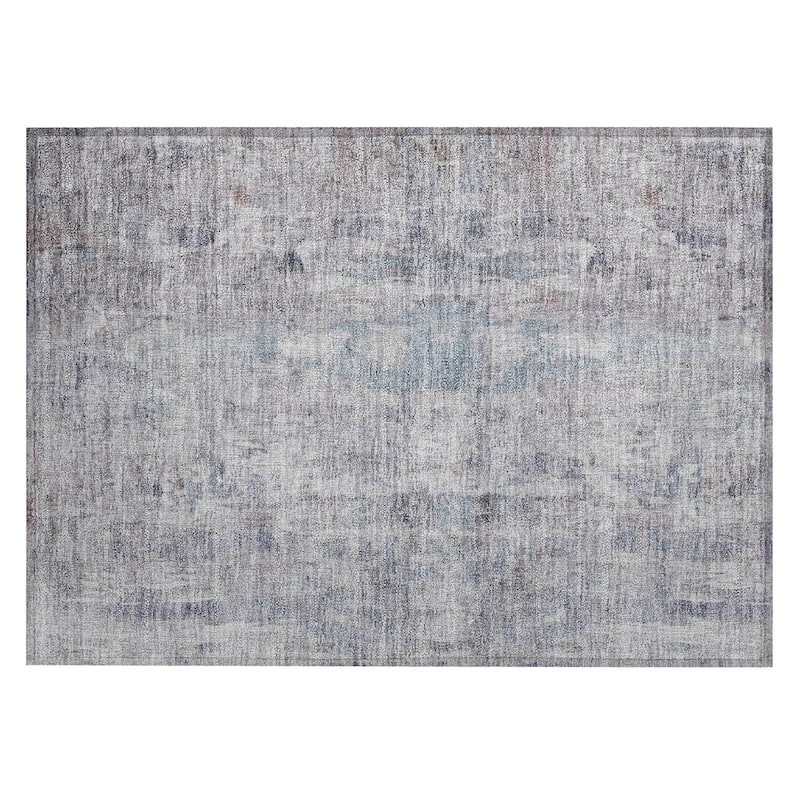 Machine Washable Indoor/ Outdoor Muted Ombre Chantille Rug