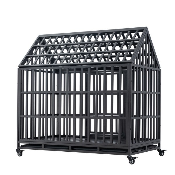 Outdoor & Indoor Dog Houses,Heavy Duty Dog Cage pet Crate with