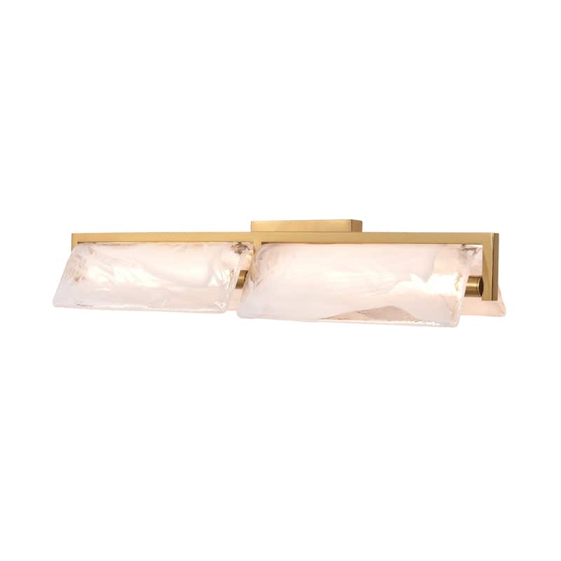 Varaluz Mingle Bathroom Vanity Light - Satin Brass