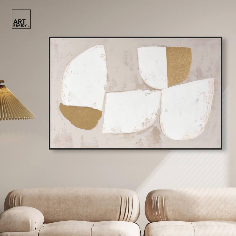 Gilded Cairn III Canvas by Art Remedy