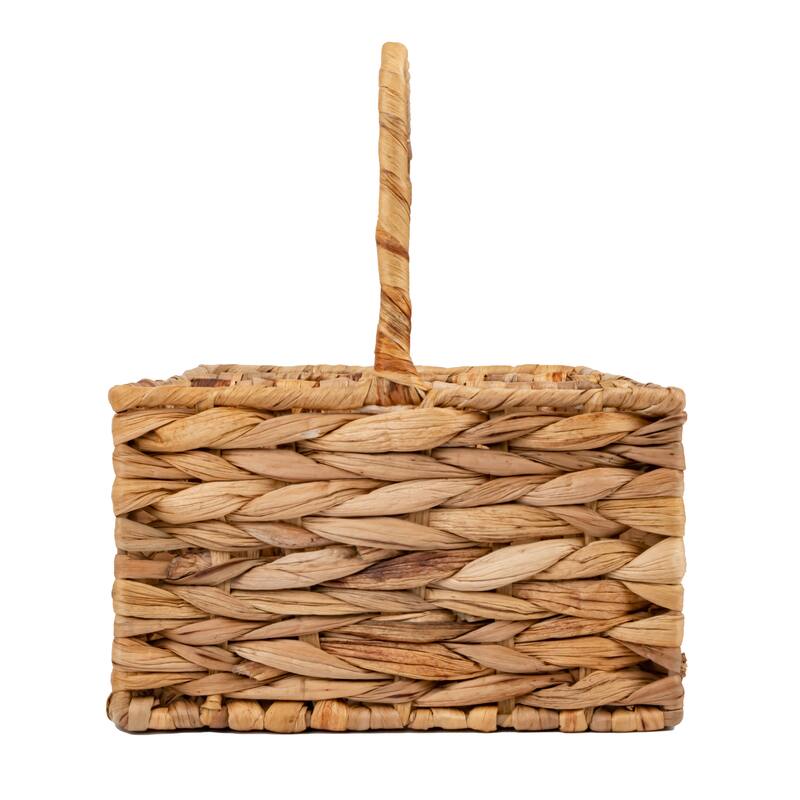 JoJo Fletcher Woven Natural Water Hyacinth Kitchen/Utensil Caddy