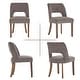 preview thumbnail 107 of 144, Wooden Dining Chairs Set of 2/4/6,Modern Fabric Upholstered Dining Room Chair Kitchen Chairs